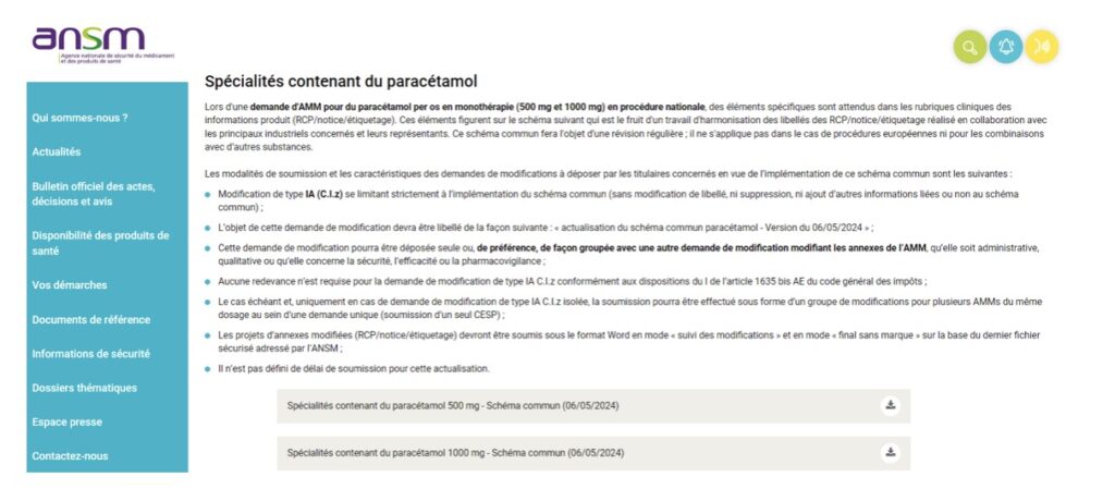 Harmonisation des informations de bon usage dans les notices